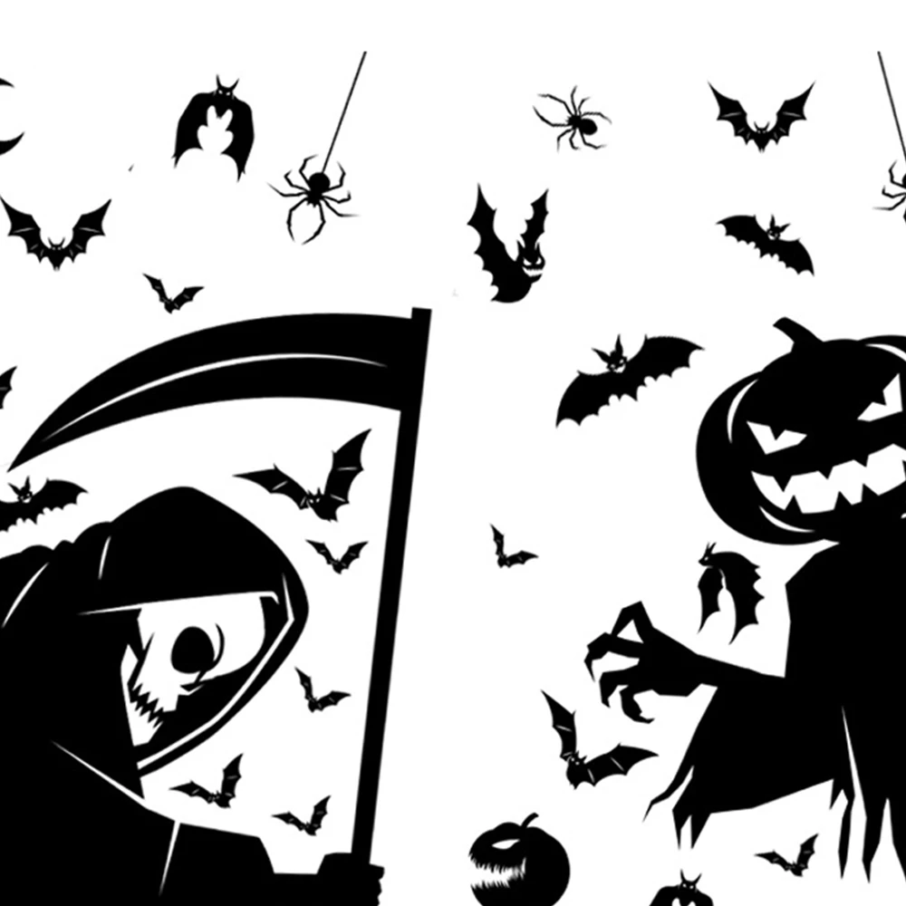 Halloween Decorations Window Clings, Window Posters Double-Sided Window Decals Halloween Party Decorations