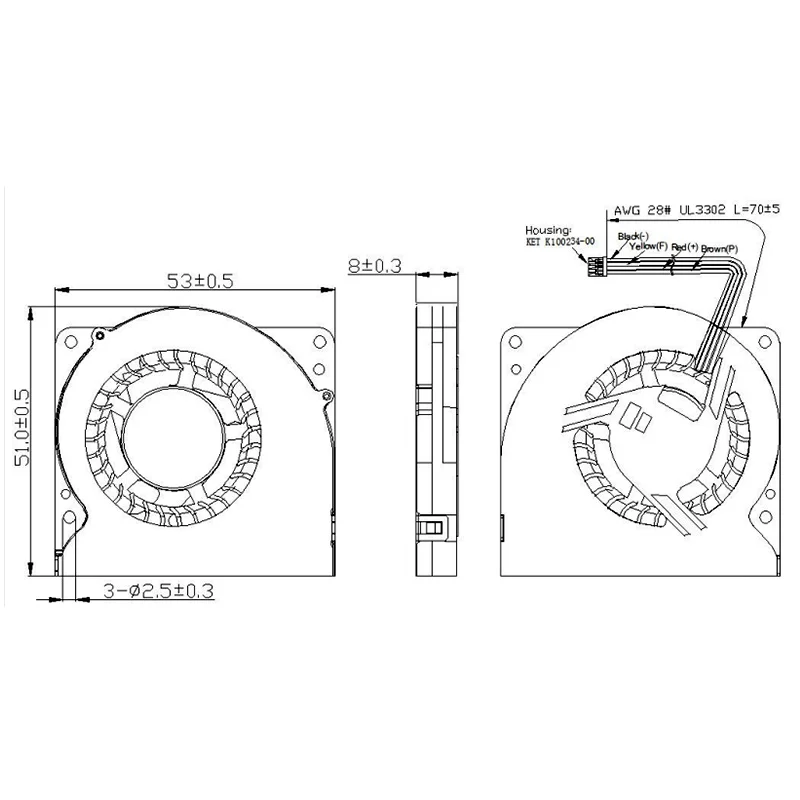 50*50*8mm 5008 5V 12V dc mini centrifugal fan drone fan mirco brushless blowers centrifugal fans blowers