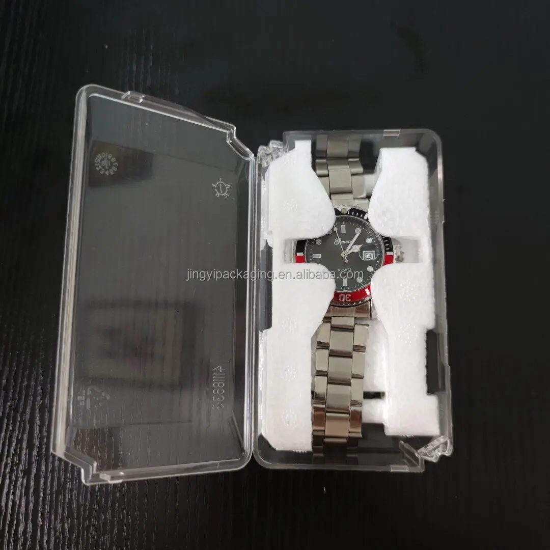 Low MOQ in stock waterproof transparent acrylic Watch Package Box Luxury brand Gift watch case