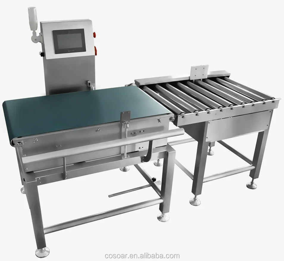 Automatic conveyor belt industrial precise check weigher manufacturer for food
