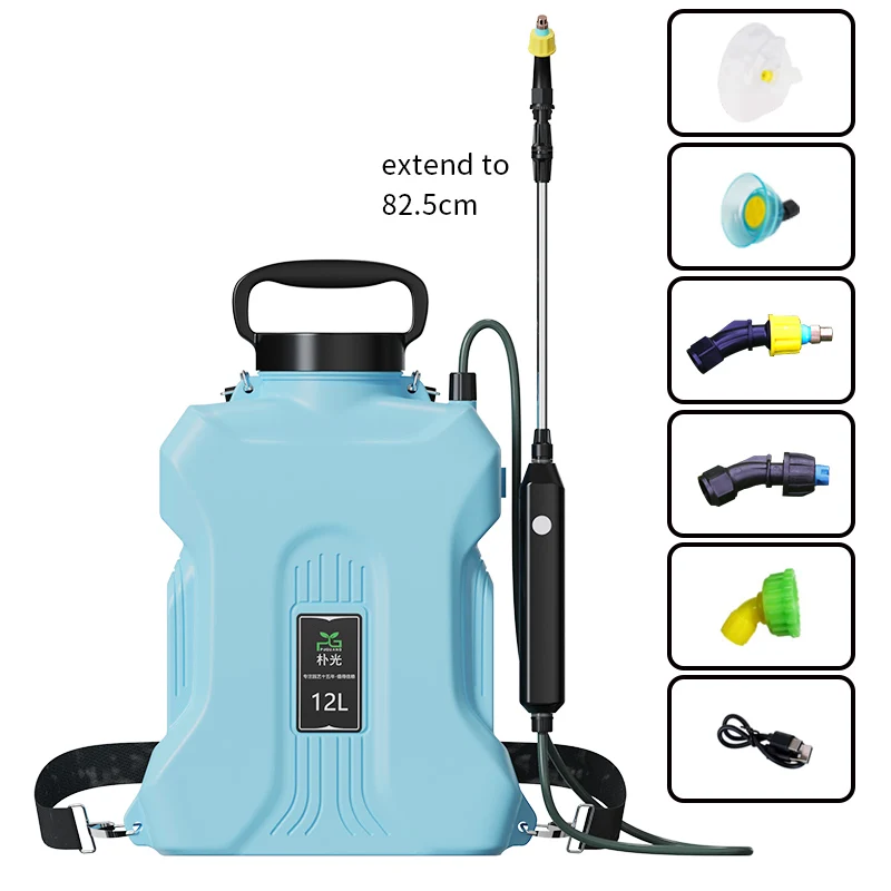 Wholesale Low Price 12 Liter Disinfection Sprayer Machine Knapsack Hose Nozzle Battery Sprayer Electronic For Watering Plant