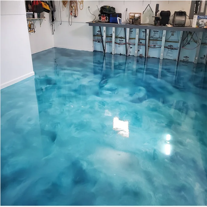 
Color paint metallic floor paint anti-static epoxy paint for exhibition floor system warehouse hospital 