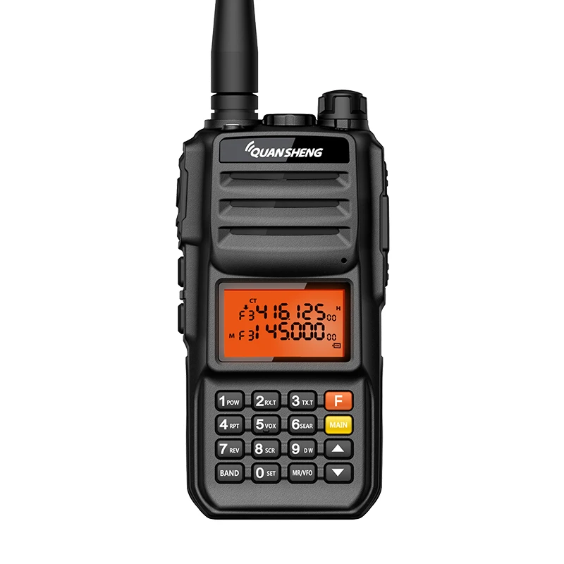 QUANSHENG TG-UV2PLUS Professional Two-Way Radio 10W VHF UHF Walkie Talkie Long Rang Communication