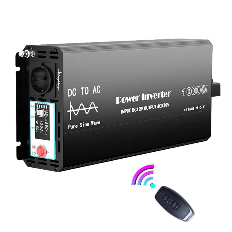 Demuda OEM Single Phase Frequency Electric Energy Power Inverter Dc 12v 24V To Ac 110V 220V 240v 1kw 1500w 2kw 3kw