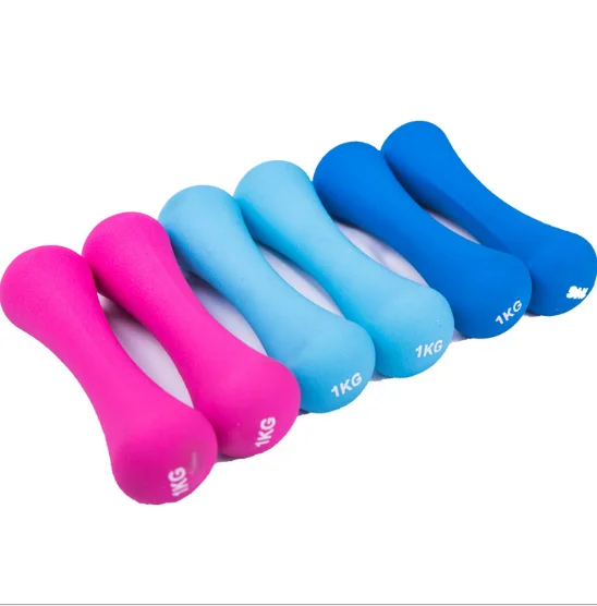 High quality durable cheap price iron chloroprene rubber dumbbells for women