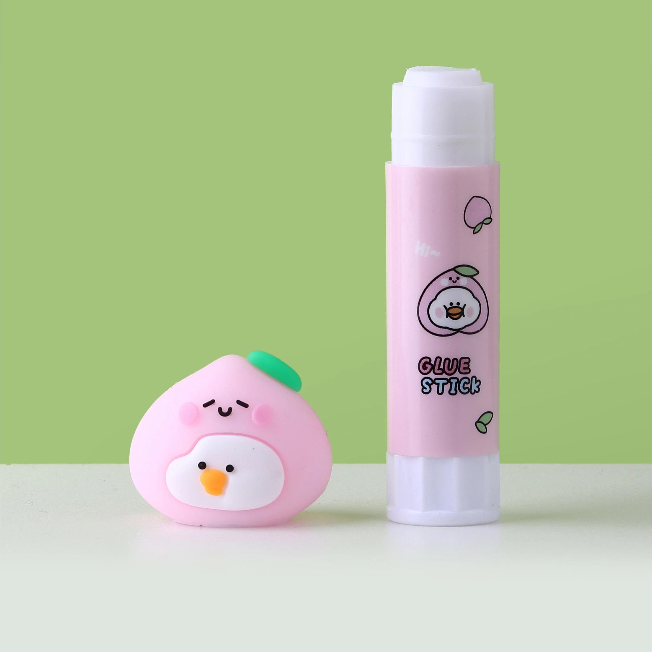 Новый однотонный клей, милые школьные принадлежности, белый клей-карандаш с логотипом на заказ, канцелярские принадлежности для школы и офиса, клей-карандаш на продажу