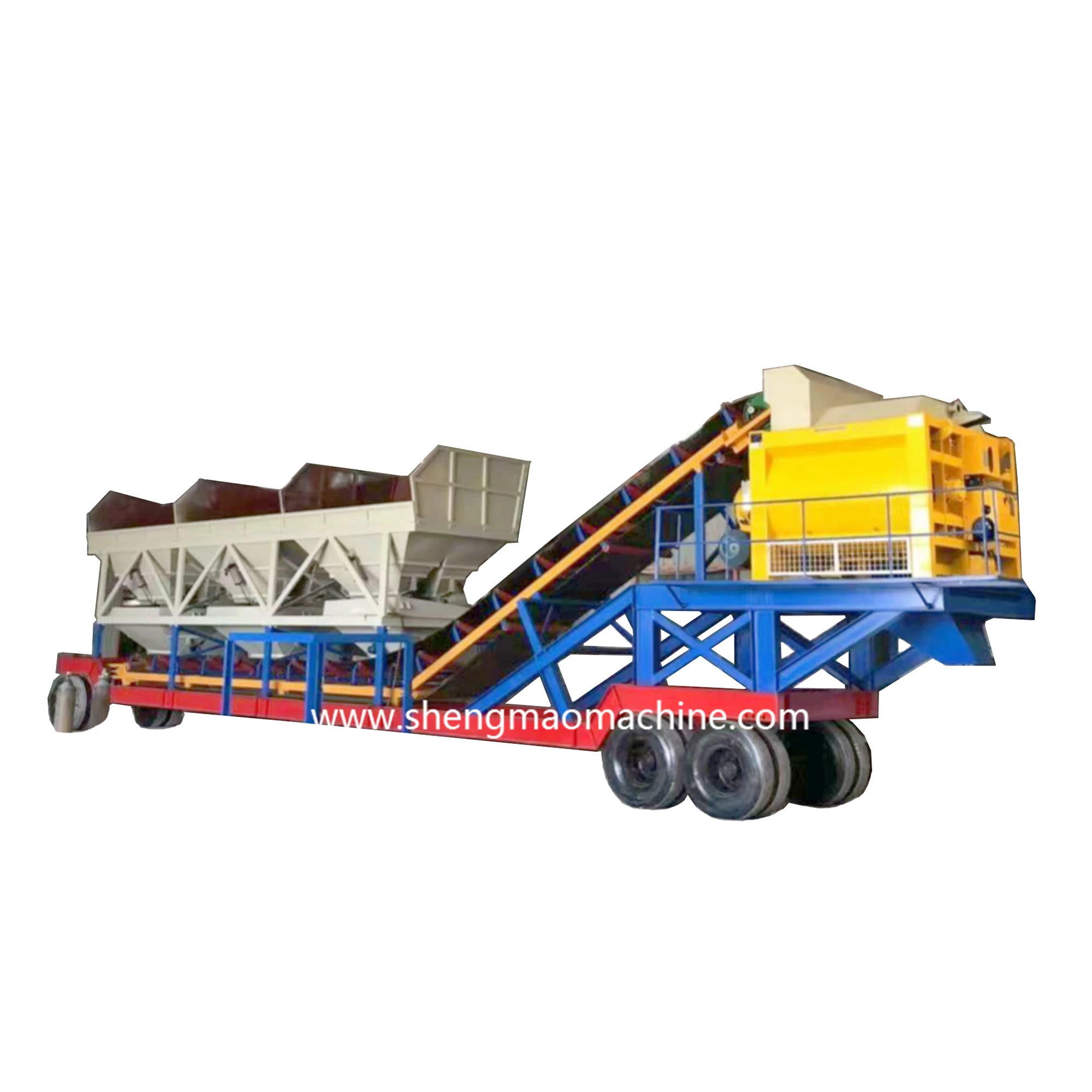 Portable Mobile Concrete Batch Plant for Sale China Manufacture YHZS75 75 M3 H Max Ordinary Spain Morocco Indonesia Marketing