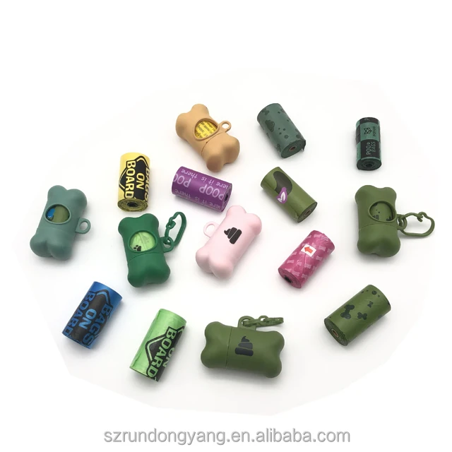 Eco Friendly Green Biodegradable Poop Bags Compostable Pet Bag Custom Logo Dog Holder