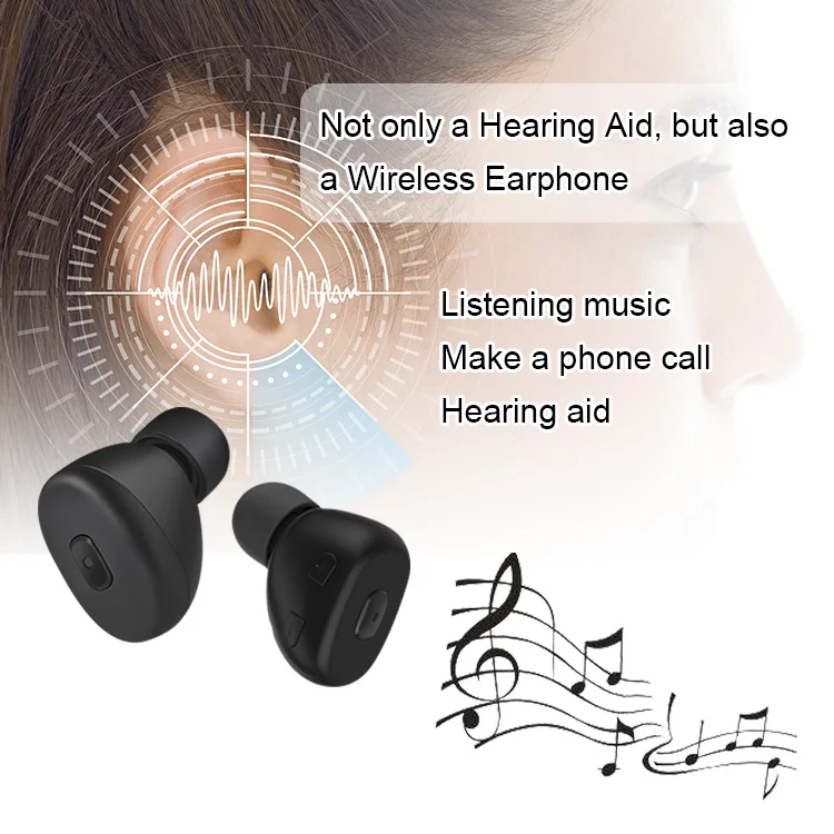 
JingHao New Smart Blue tooth Hearing Aid Cic Hearing Aids Digital 