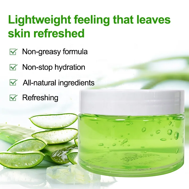 Low MOQ  Private Label Organic Natural  Face Mask For NightTime Skin Repair Whitening Moisturizing Aloe Vera Facial Mask