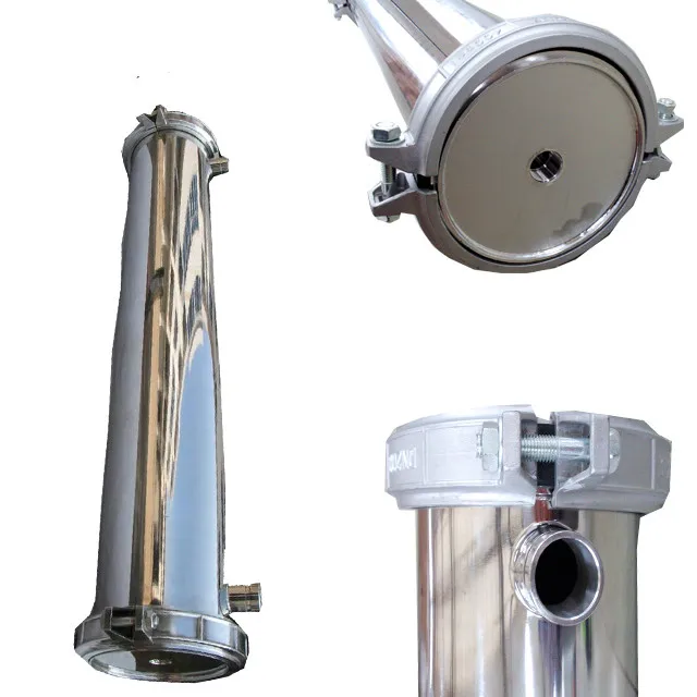 Stainless steel membrane shell RO equipment 4 6 8 inch stainless steel material ABS end cap end connection