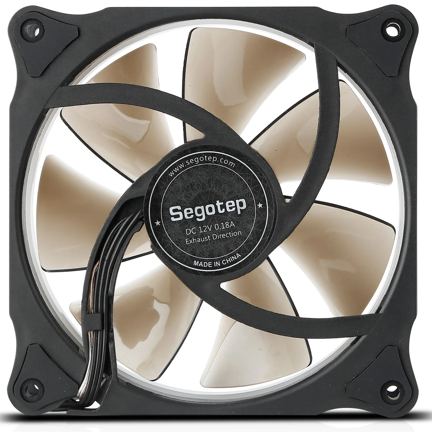 Segotep Three Halo Light Effect Cooling Fan 140mm LED Fan Cooling Colorful Rgb Fan