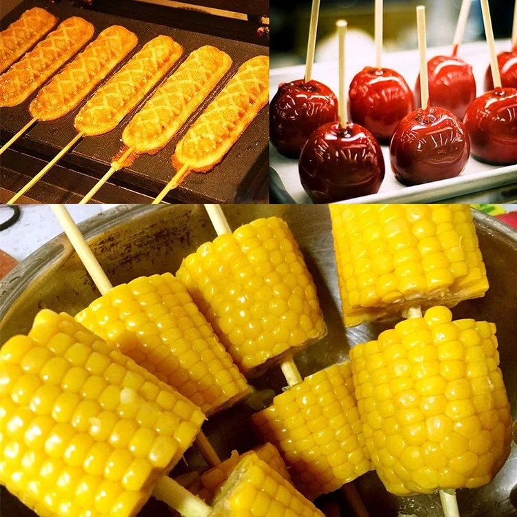 Wholesale Purely Natural Bamboo BBQ Skewers Disposable Barbecue Bamboo Plant Stick Bamboo Fruit Sticks