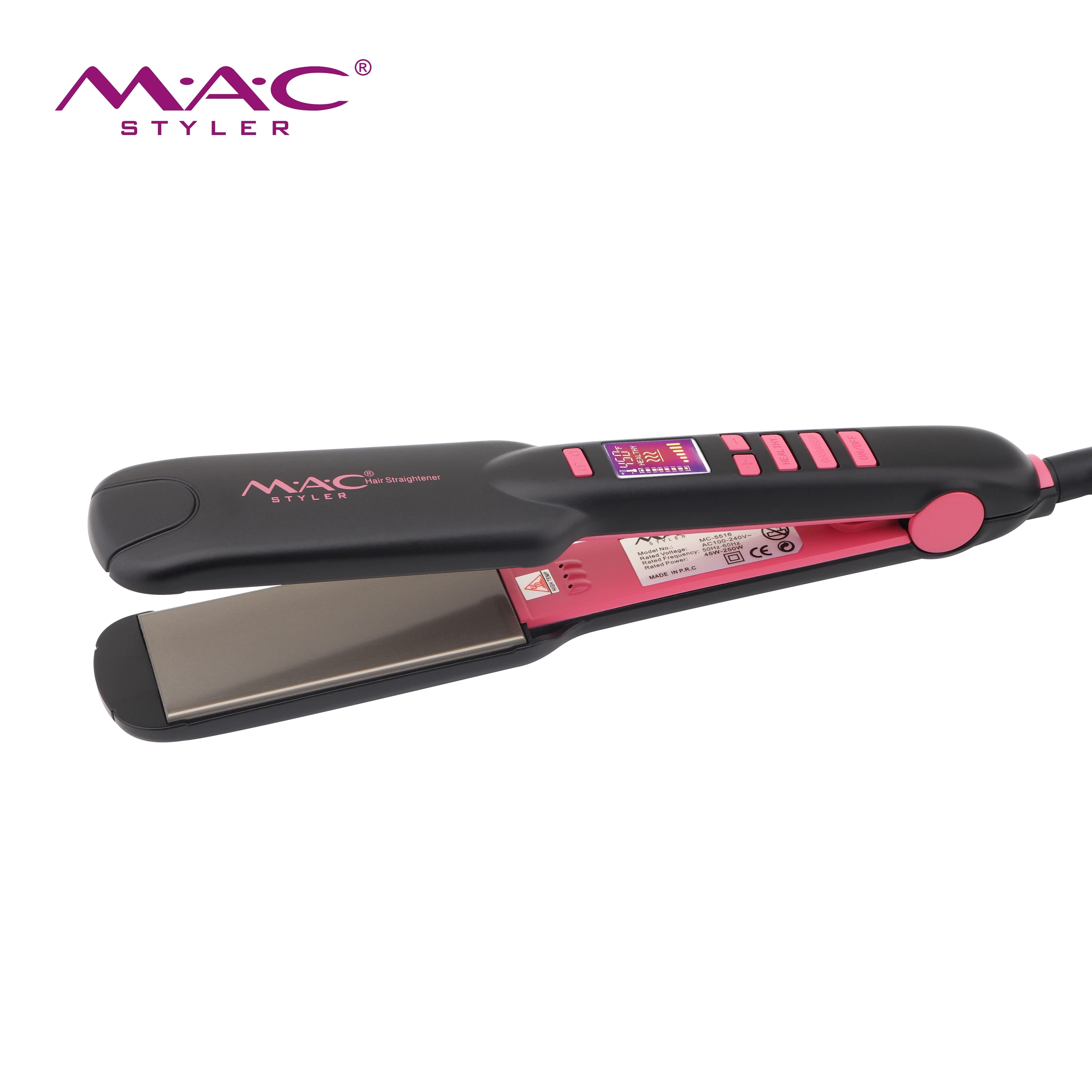 Professional Beauty Titanium Flat Iron Wholesale Private Label Straightening Tool Design Professional Fast Heat Straightener