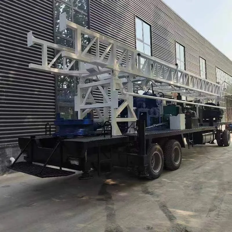 600 Meters DTH and Reverse Circulation Water Drilling Rig Truck Mounted Borehole Drilling Rig