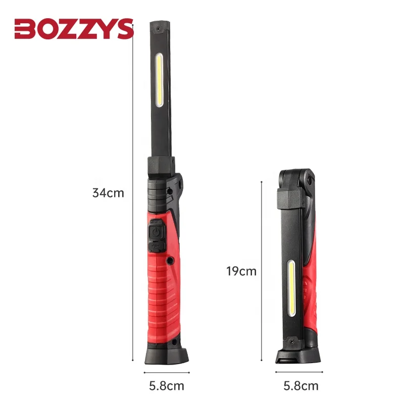 BOZZYS Three light sources Multi-angle Portable Foldable Work Light For Car Inspection Repair
