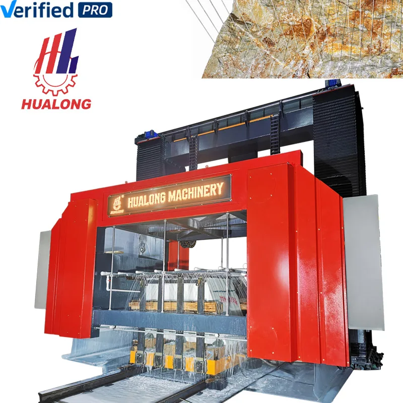 Hualong Machinery super thin wire Saw Marble Block Cutting Machine Multiwire Gangsaw Cutting Machine
