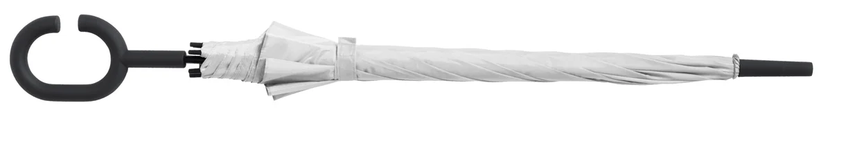 Горячая Распродажа, дешевый чистый белый прямой рекламный зонтик с ручкой C, парадные заготовки