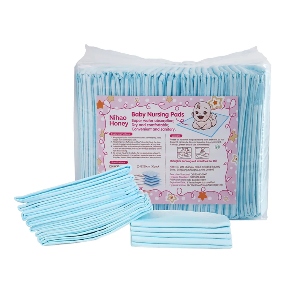 45x33cm 50 pack baby  pee pads and baby care nappy changing pad disposable underpad changjing pad disposable