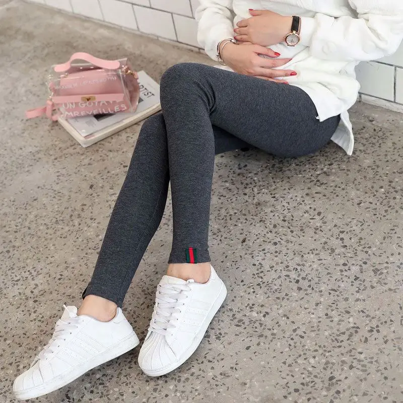 Wholesale New Spring Long Pregnant Woman Korean Fashion Solid Color Casual Pants Leggings