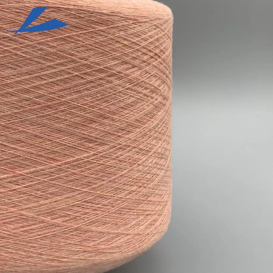 cheap wool like yarn polyester/PBT NE 26.5/2  dyed core spun sweater yarn for  knitting