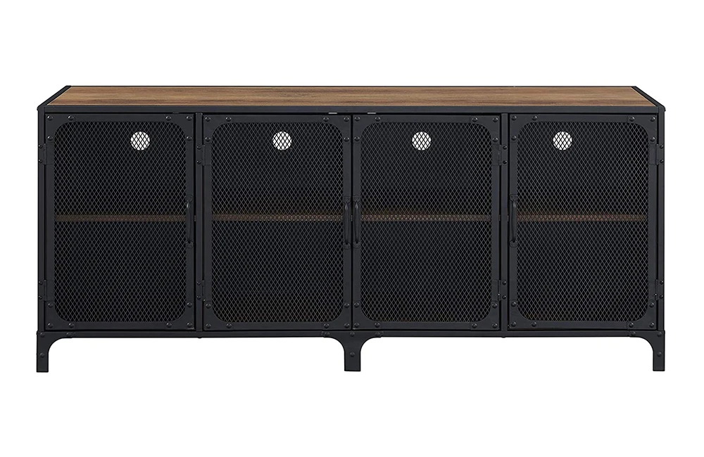 SeeYtomo Metal Mesh TV CABINET IRON STORAGE CABINET