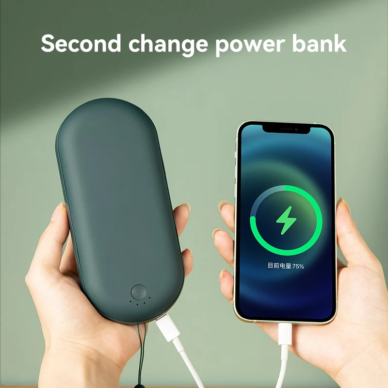 2022 innovation gift hot sale Hand Warmer Heating Mobile Power USB Rechargeable Handheld Warmer Pocket Electric Heater Warmer