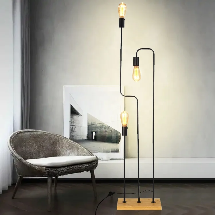 Hotel Decor Nordic Minimalist LED Standing Corner Floor Lamp Modern Silhouette Metal Floor Lighting for Bedroom Living Room
