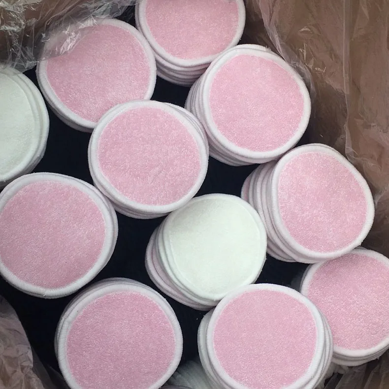 12 Pcs Makeup Remover Reusable Cotton Bamboo Fiber Makeup Pads