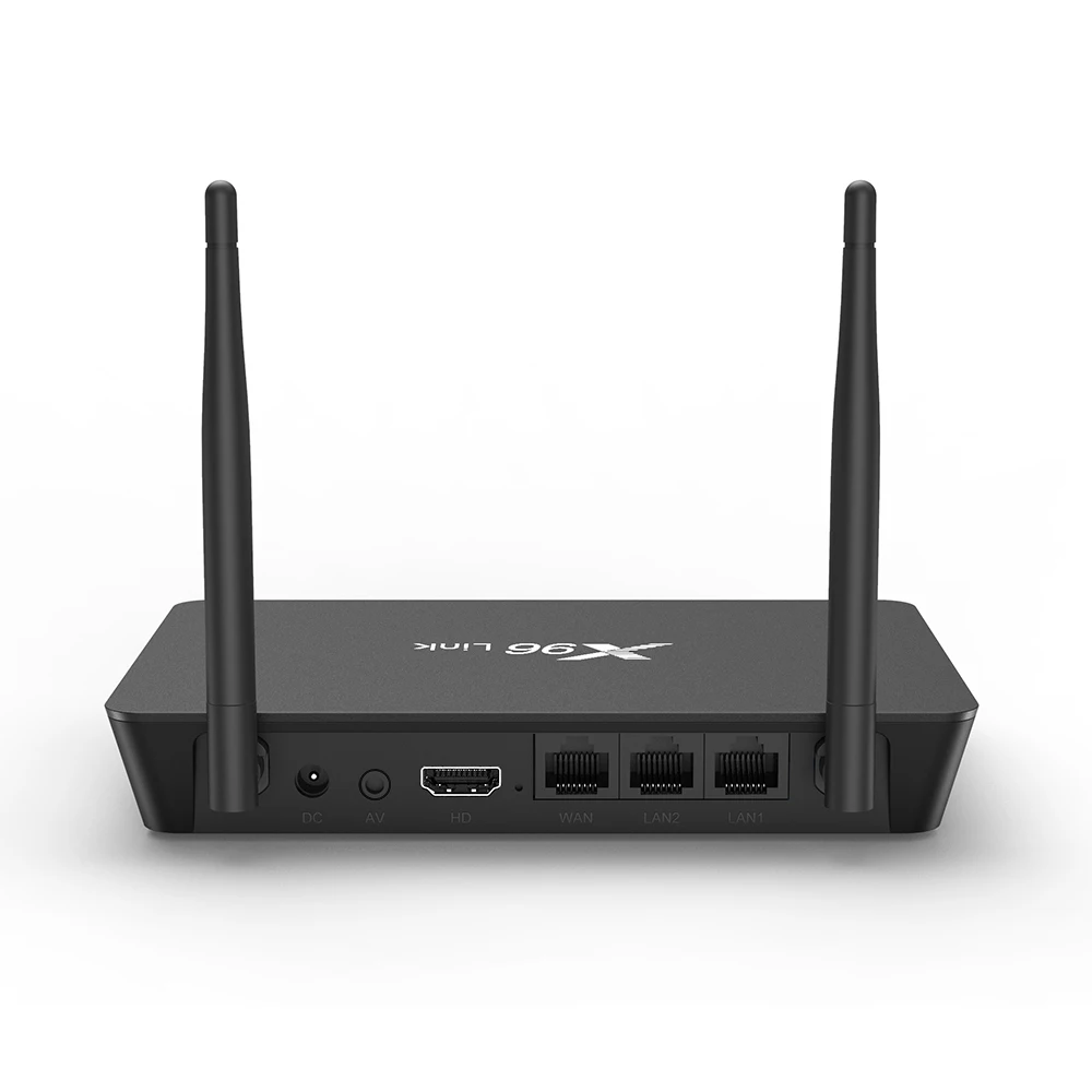 YEOPARM X96 LINK 2.4G 5G WIFI Router 4K android tv box 2G RAM 16G ROM 2 LAN 1 WAN 2 in 1 media player
