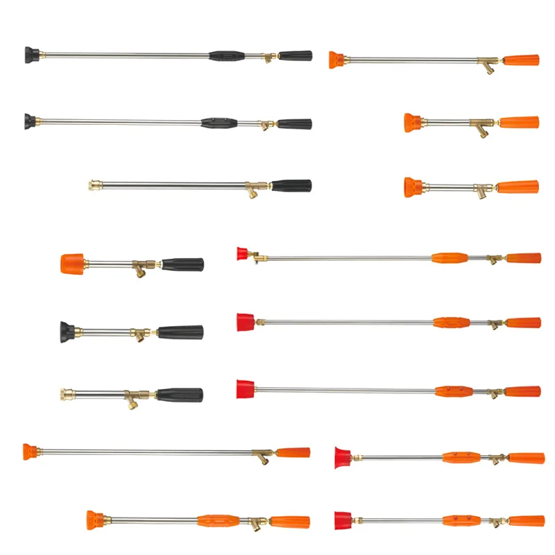 Sprayer Spare Parts Brass Spray Gun Tools Rods Power Spray Guns Sprayer Extension Rods Stainless Steel Sprayer Gun Nozzles
