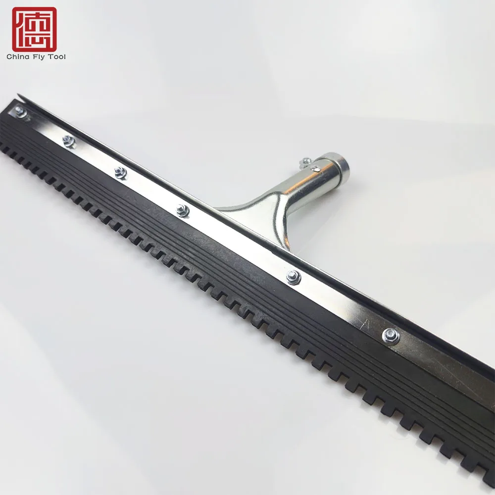 CTSQG001 Hight Quality 18inch tooth shape rubber squeegee  floor Squeegee for epoxy