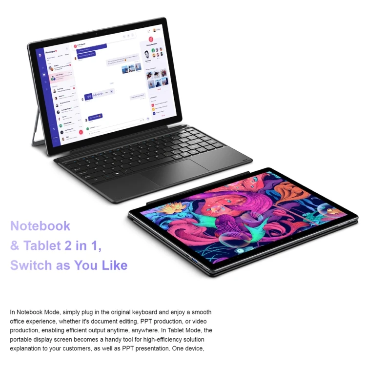 Планшет CHUWI UBook XPro 2023 Windows 11 Intel Core i5-10210Y четырехъядерный процессор планшеты 13 дюймов 8 ГБ + 512 г