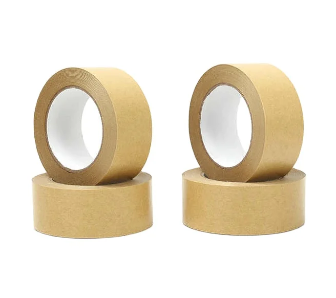 Amazon custom shipping biodegradable Eco friendly reinforced gum kraft paper packing tape