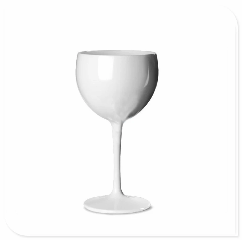 Clear Black And White Burgundy Glass For Wedding Party Plastic Wine Cup