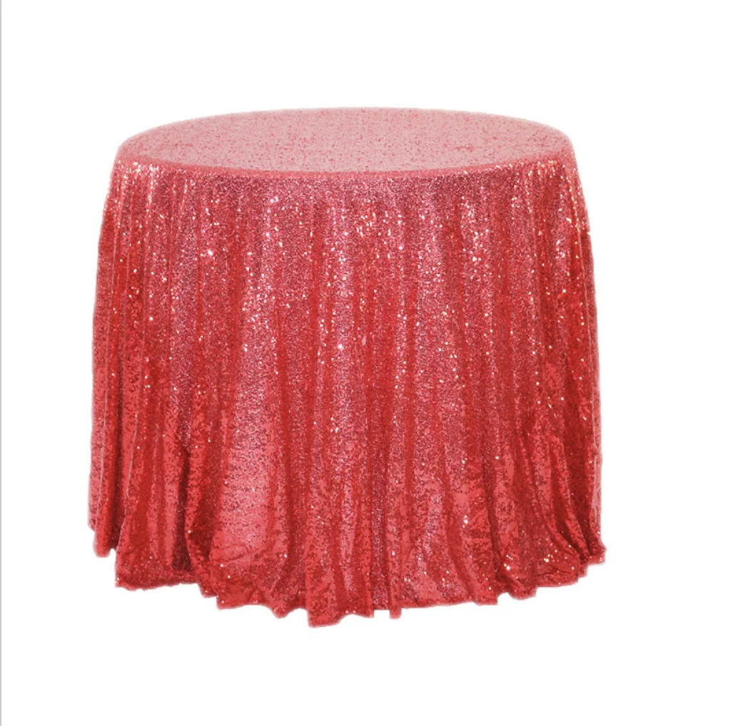 Sequin Tablecloth Rectangle Table Cover Overlay Table Cloth   for Wedding Party Banquet table