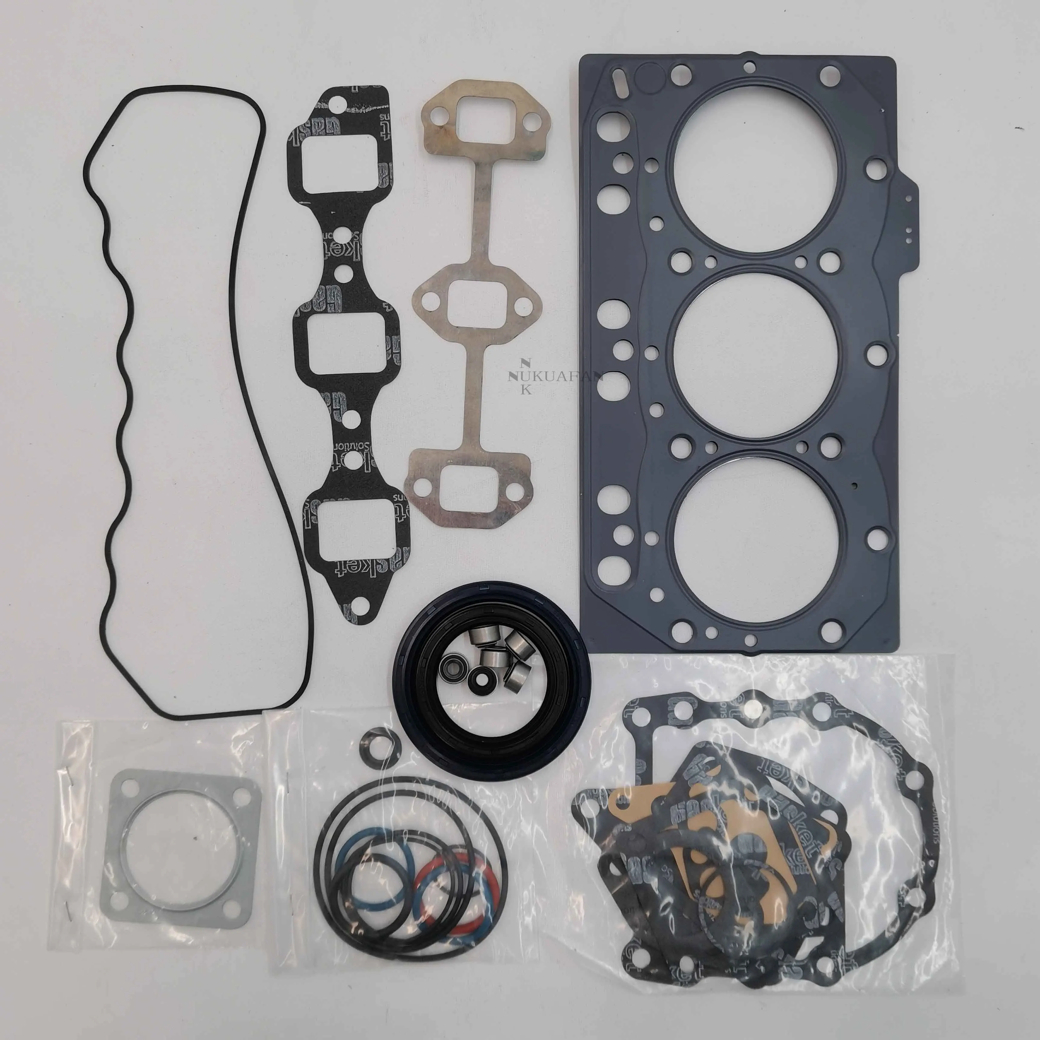 Engine   3TNE78    Construction Machinery Parts  Head  gasket    complete kit  For  Kubota