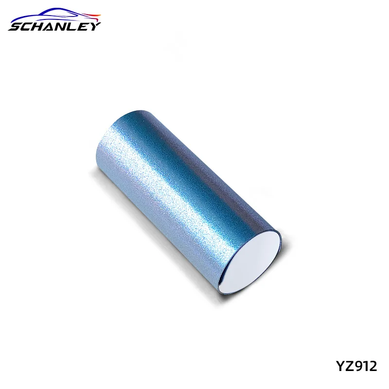 SCHANLEY Matte Chameleon Purple Blue Porcelain Manufacturer Auto Foil Vinyl Car Wrap Matt Diamond Purple Charm Red Car Protector