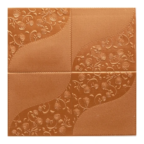 
Home Decoration Use Classic brown flower XPE Foam 3D Wall papers self Adhesive WallPaper 