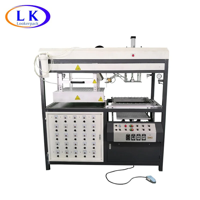 Контейнер для фаст-фуда пластиковая блистерная вакуумная формовочная машина ПЭТ лоток