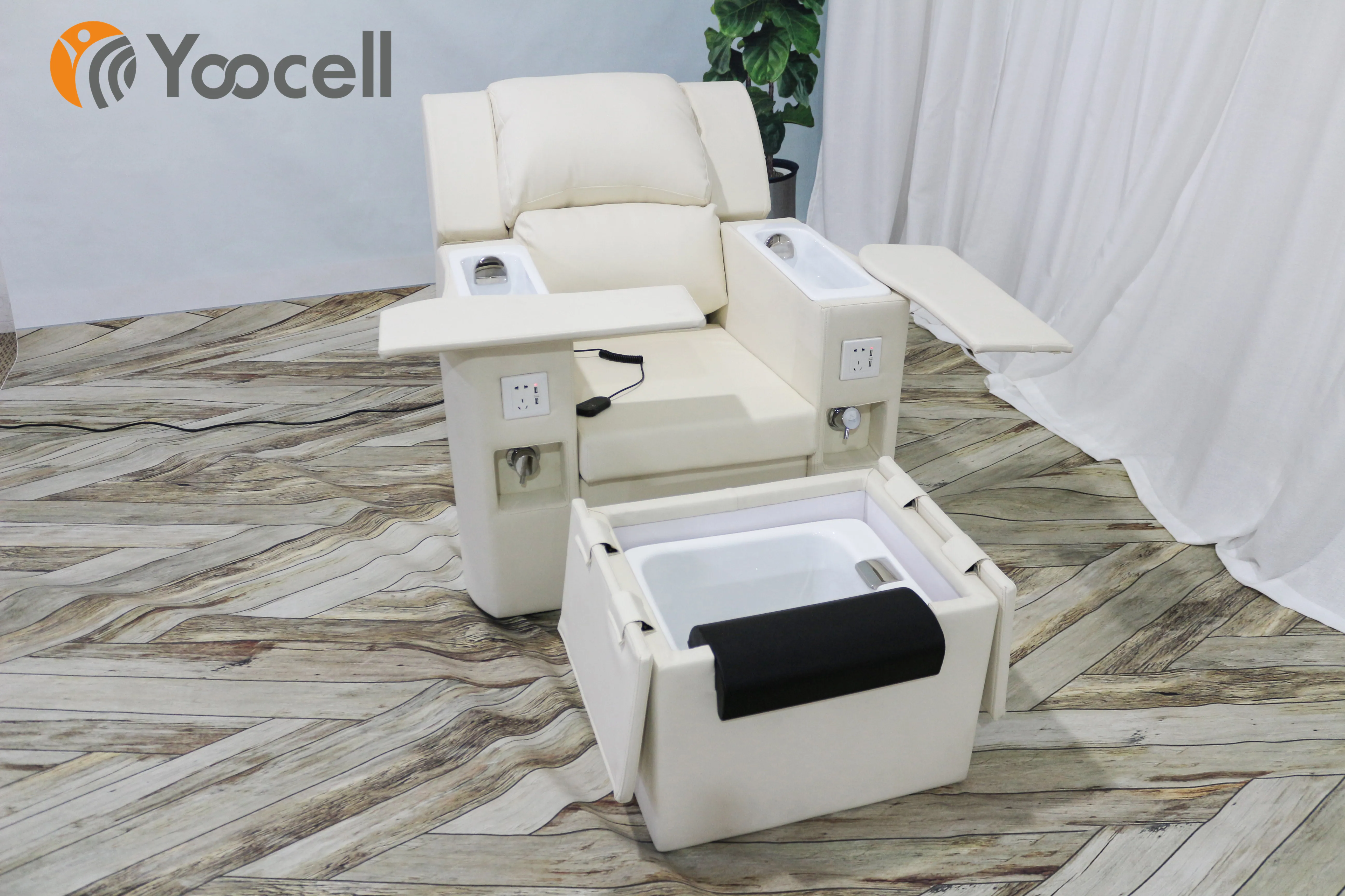 
Yoocell Manufacturer multifunctional spot commercial furniture high-end comfortable synthetic leather pedicure chair 