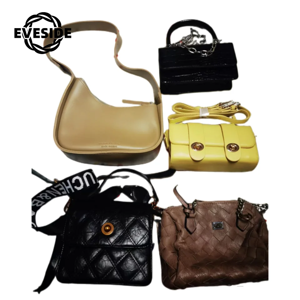 Mixed designer korea used branded bags bales school bags man branded mix ladies bundle