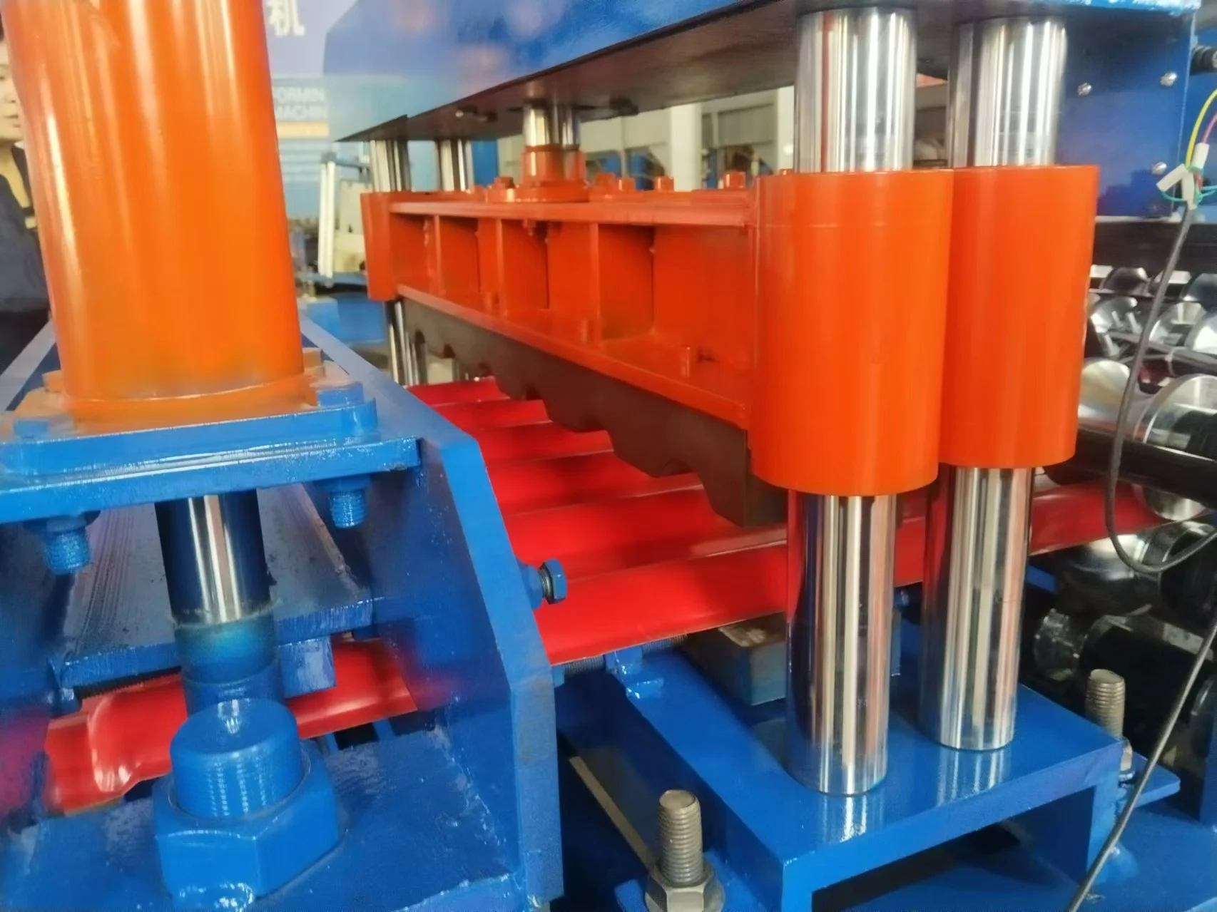manual roofing sheet roll forming metal Trapezoidal sheet roll forming machine