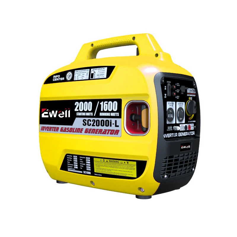 Ewell duel fuel portable silent gasoline generators 2KW power generator inverter