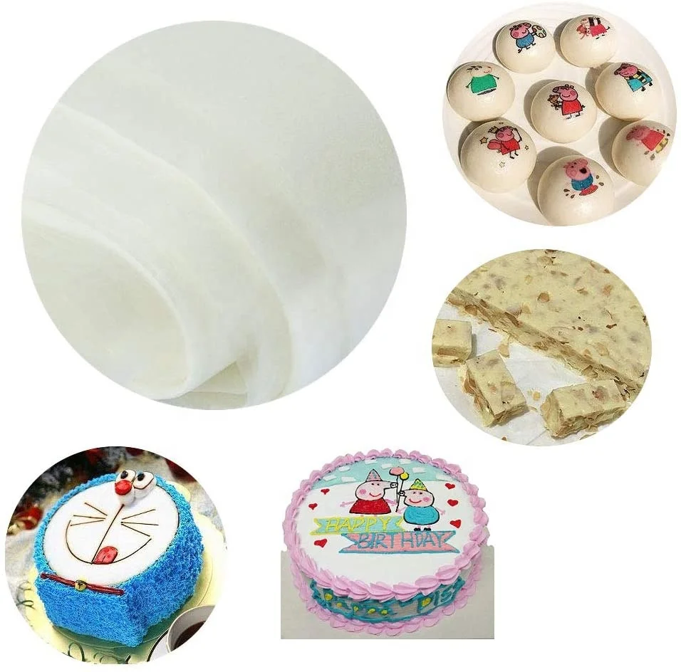 Custom Wafer Rice Paper Edible Rice Paper Printer Sheet Rice Paper 0.65mm for cake decoration