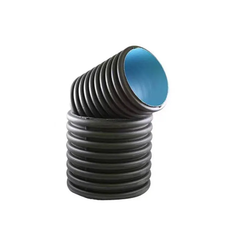 Производство Китай поставщик труб водопропускной трубы Dwc Hdpe гофрированная труба для сточных вод