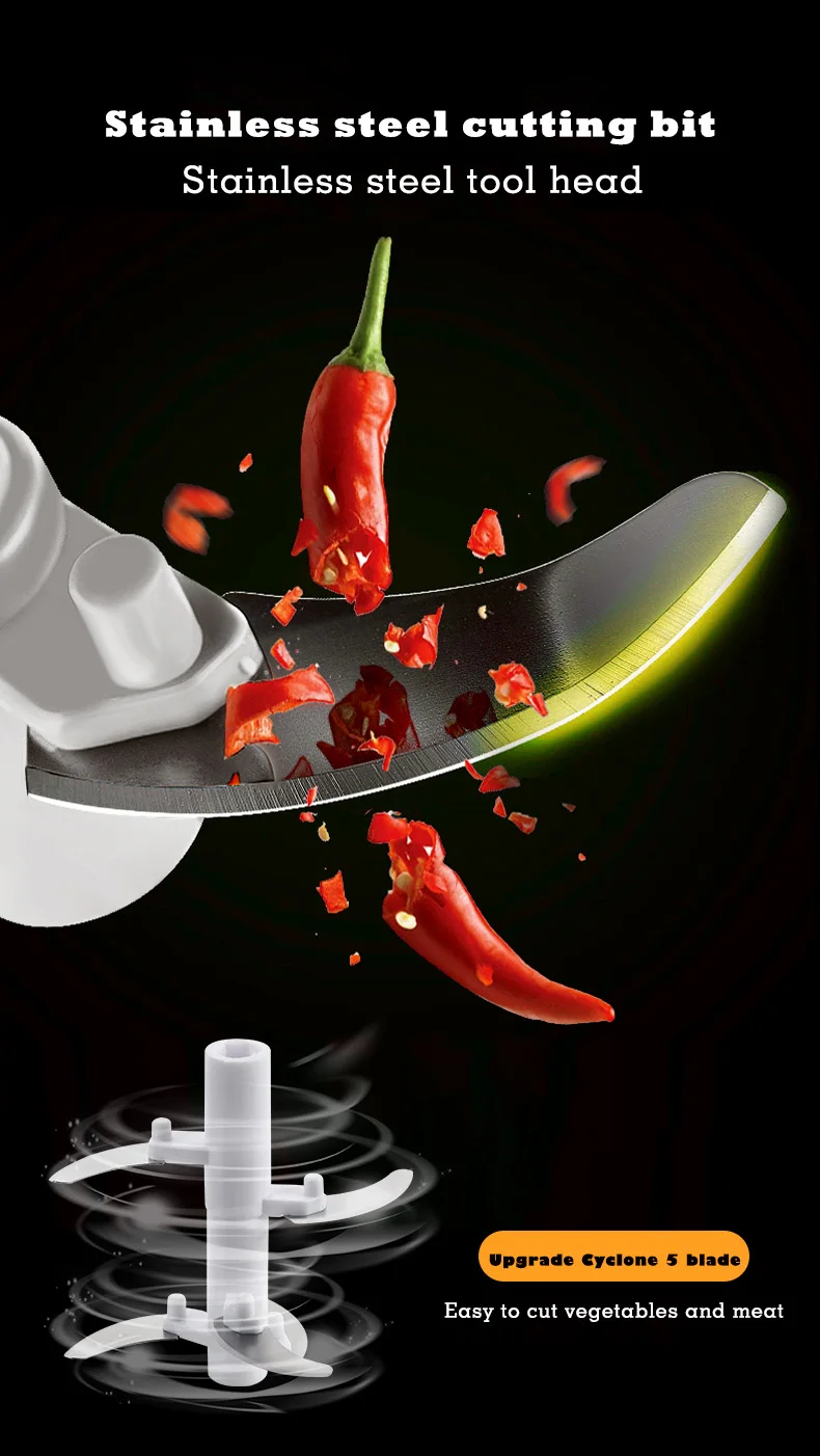 Factory  vegetable chopper high quality Manual food chopper kitchen tools 900ML pull chopper