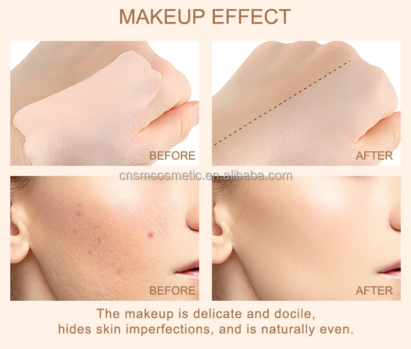 A225 waterproof full coverage oil free foundation customized liquid foundation private label for dark skin