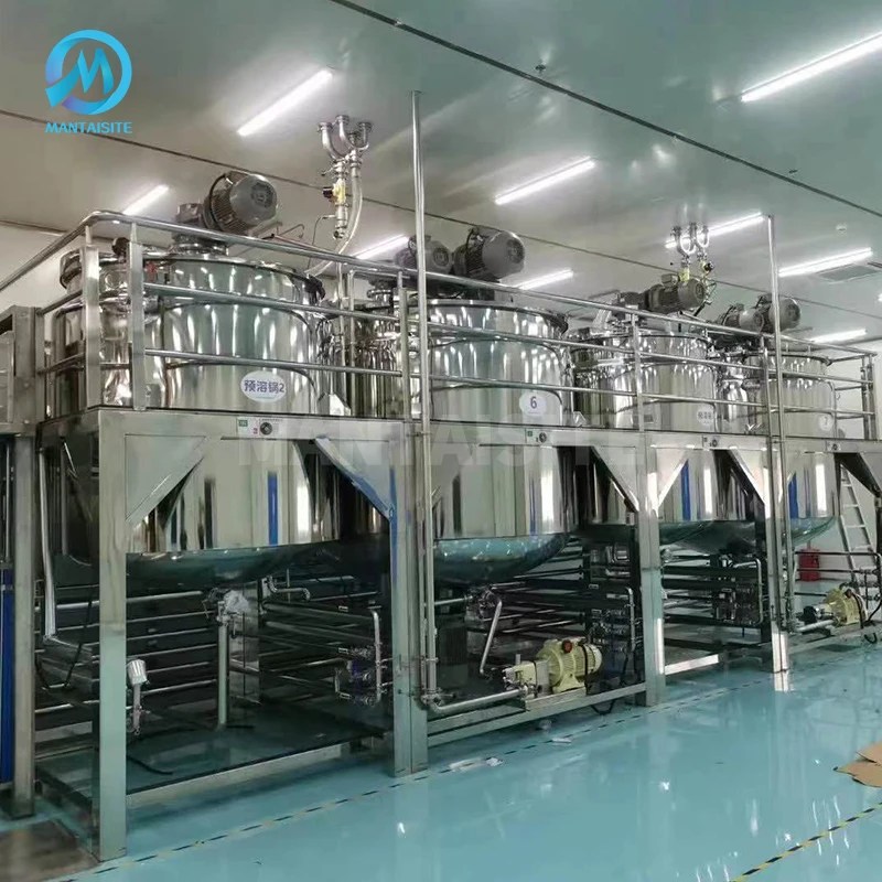 Margarine Peanut Butter Mayonnaise Mixing Sauce Cheese Making Machine Vacuum Emulsifying Homogenizer Sauce Making Machine