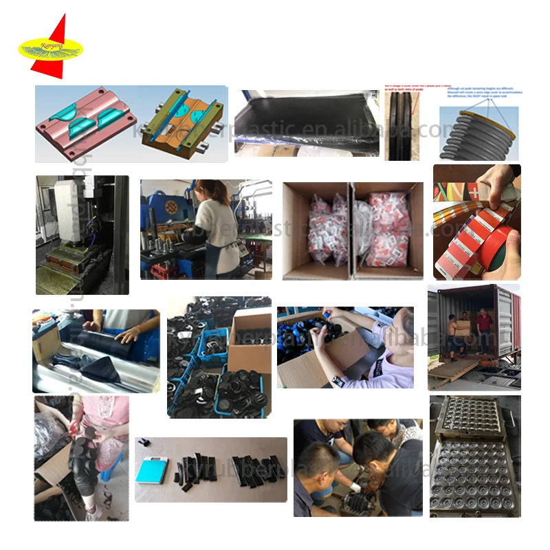 Custom Molded 80 Shore A Different Sized Durable Automotive Shock Absorption EPDM Rubber Part